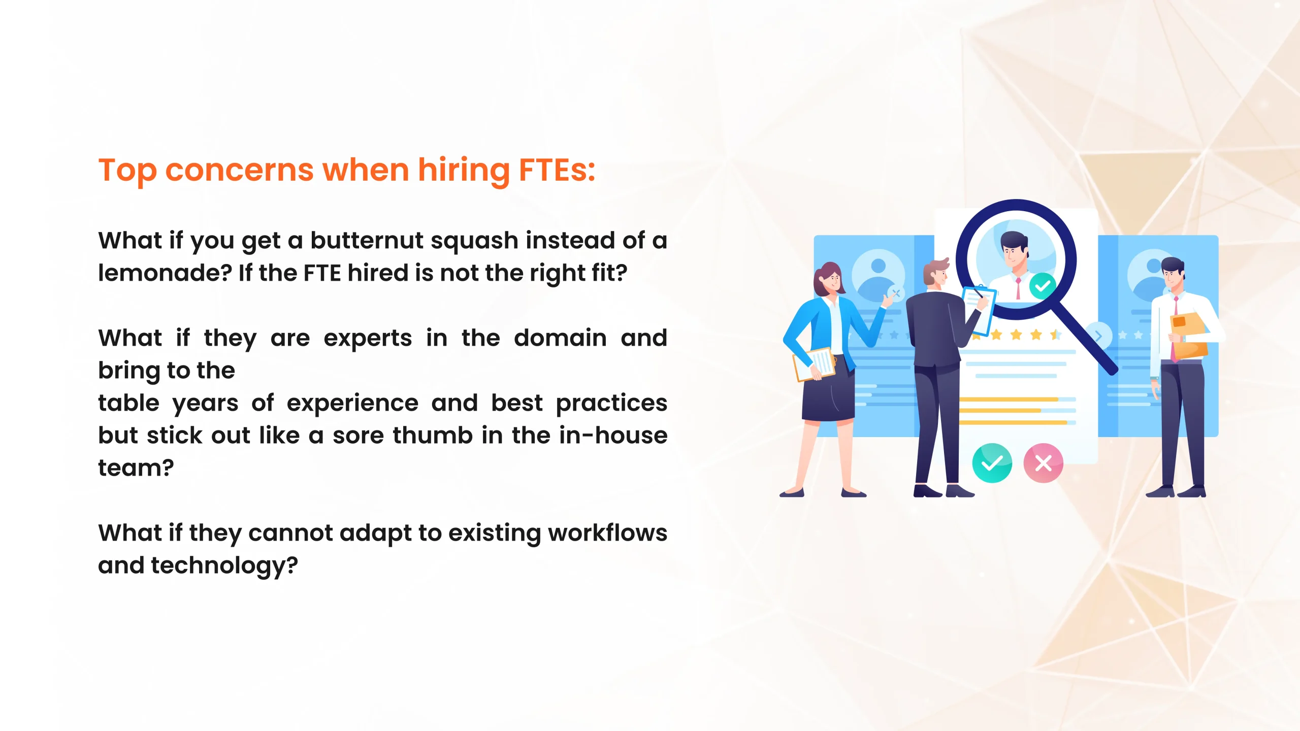concerns for hiring