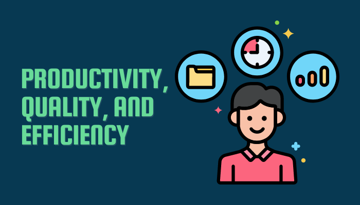 Productivity, Quality, and efficiency