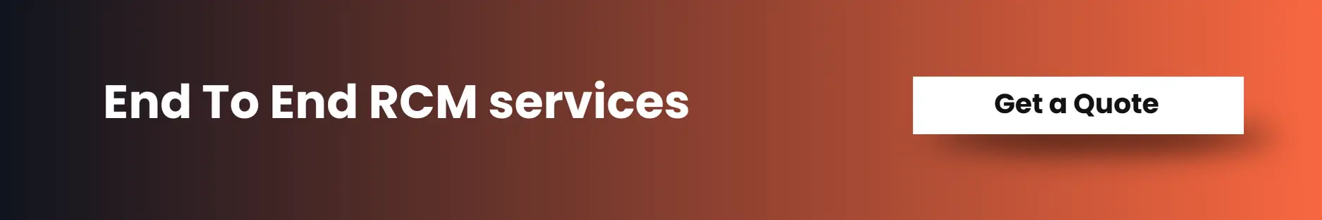 End to End RCM services