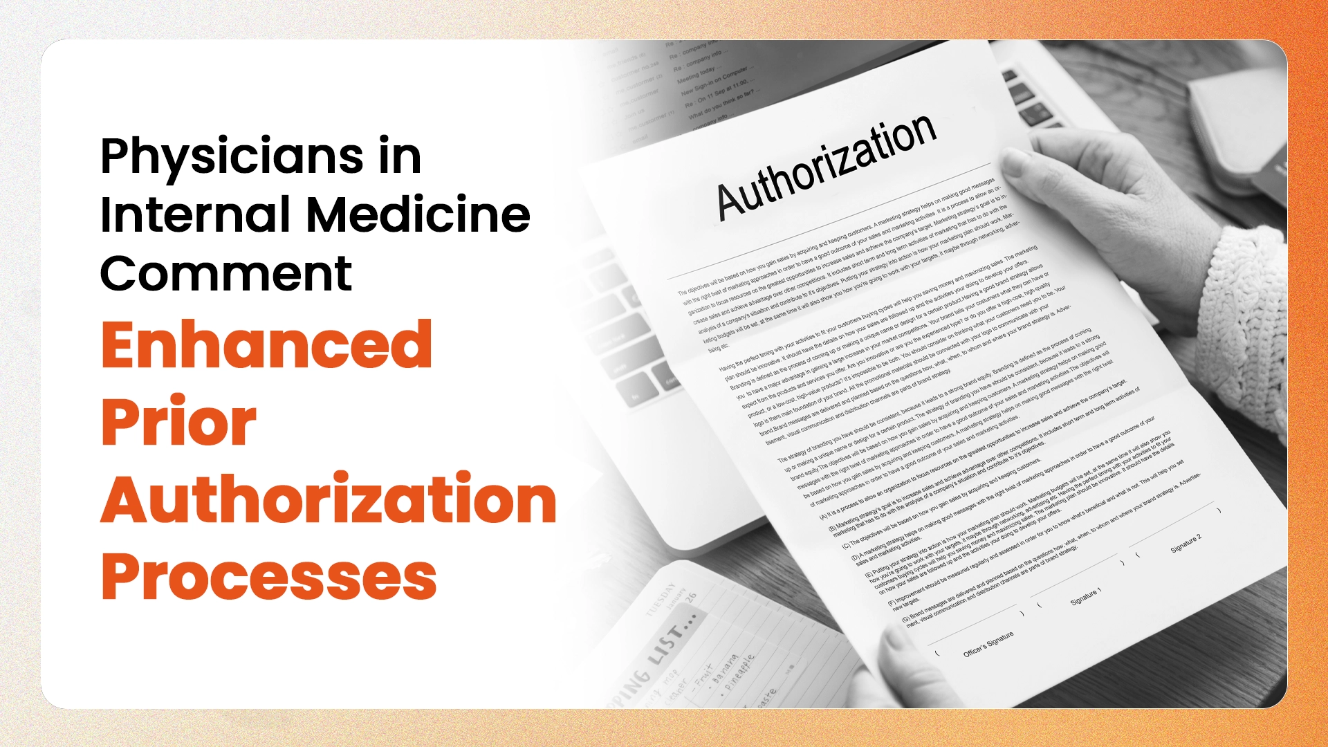 Physicians in Internal Medicine Commend Enhanced Prior Authorization Processes