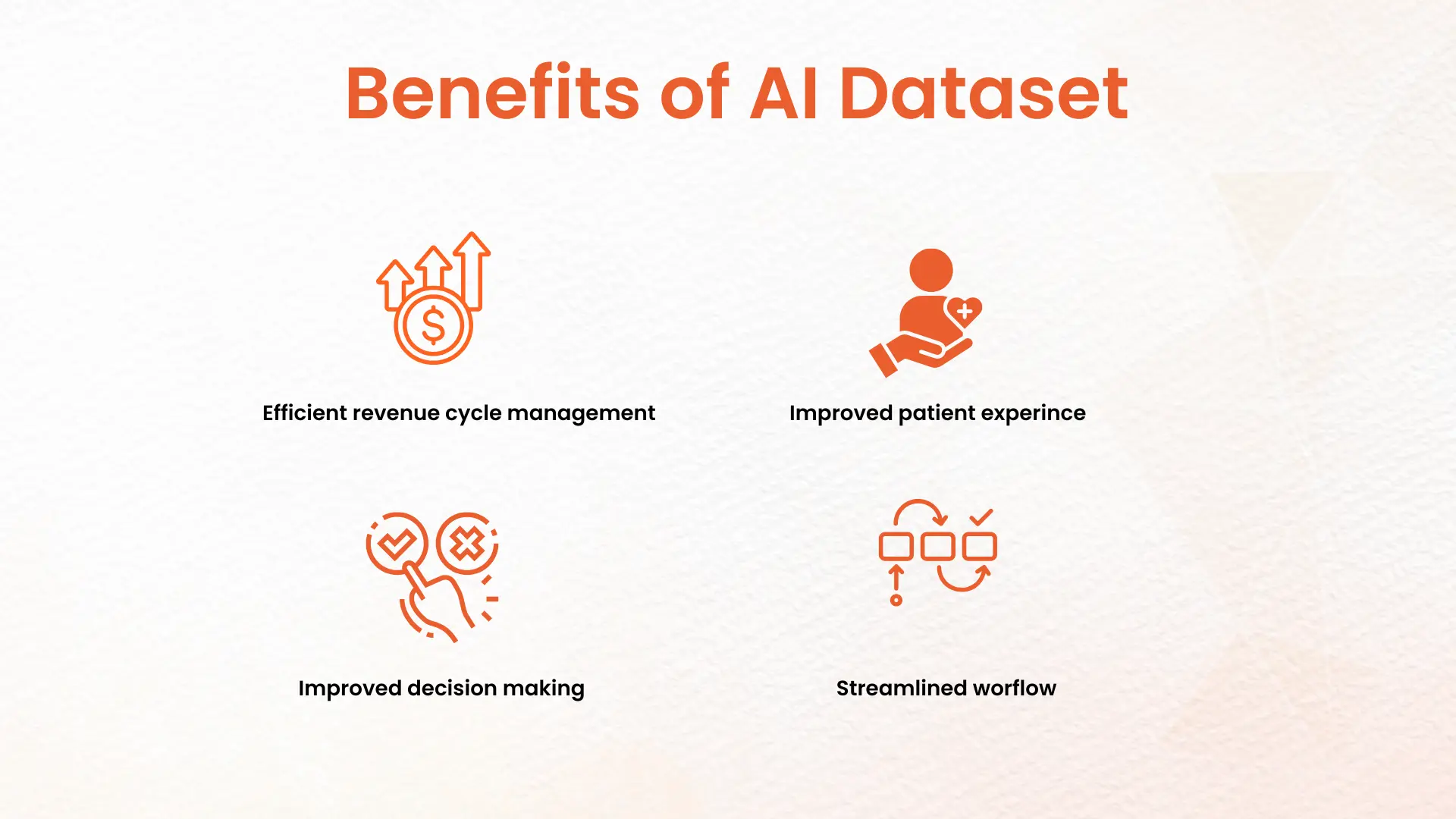 Benefits of AI dataset
