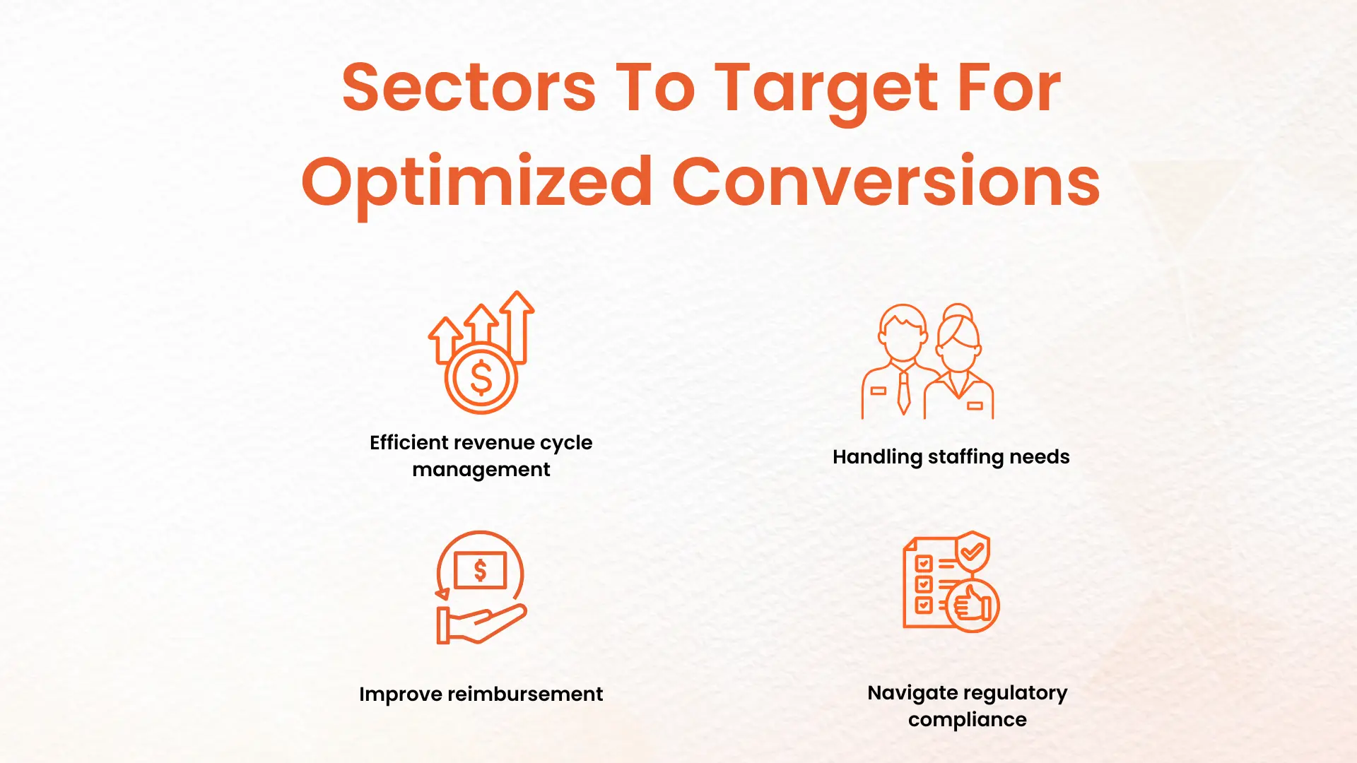 Healthcare RCM sectors to target