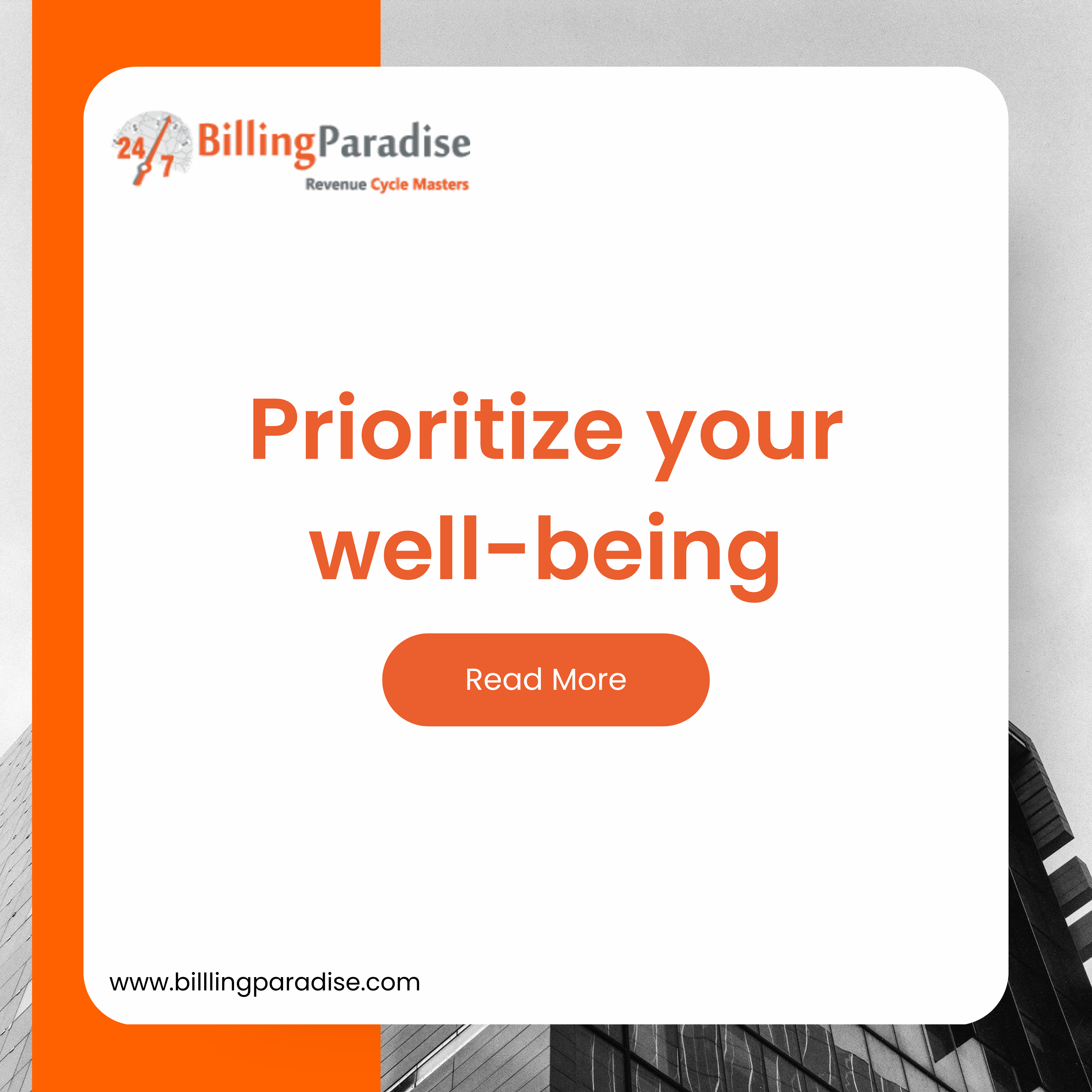 Well being in healthcare