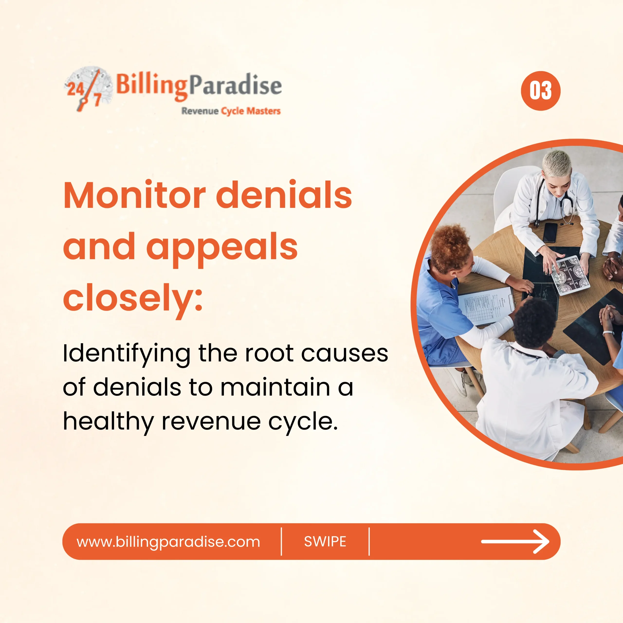 Monitor healthcare denials