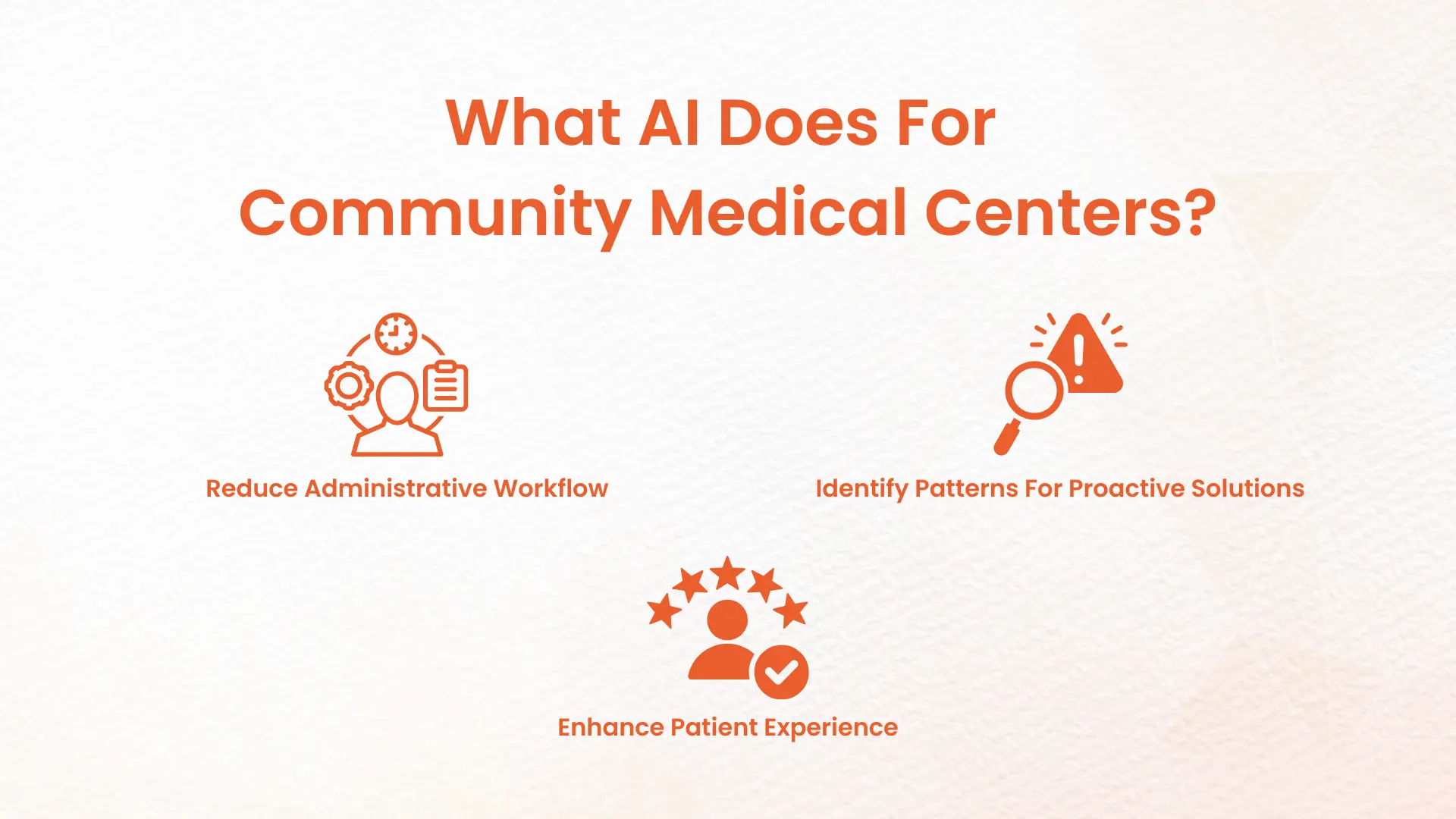 AI in Community medical centers