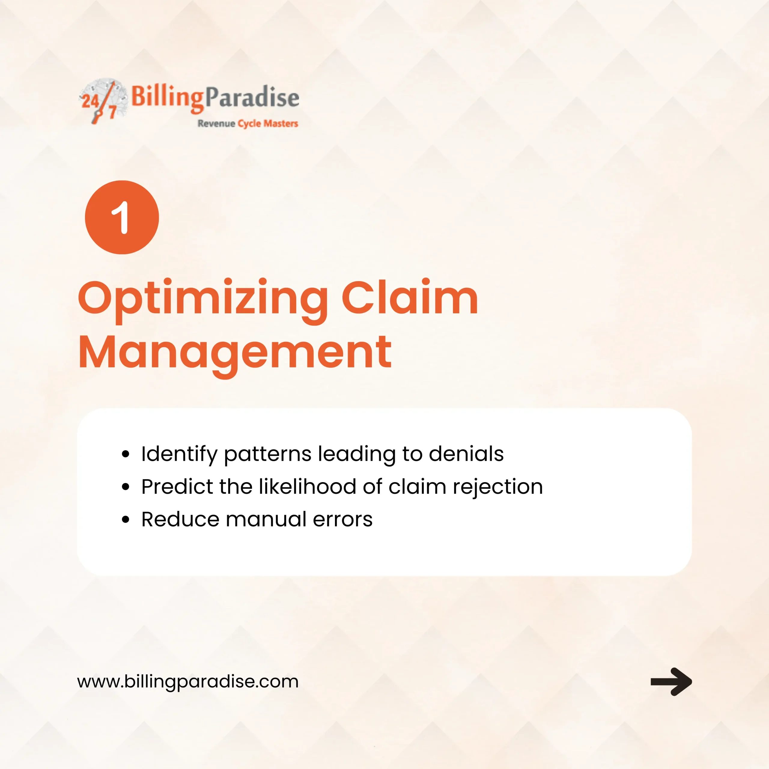 Optimizing claim management