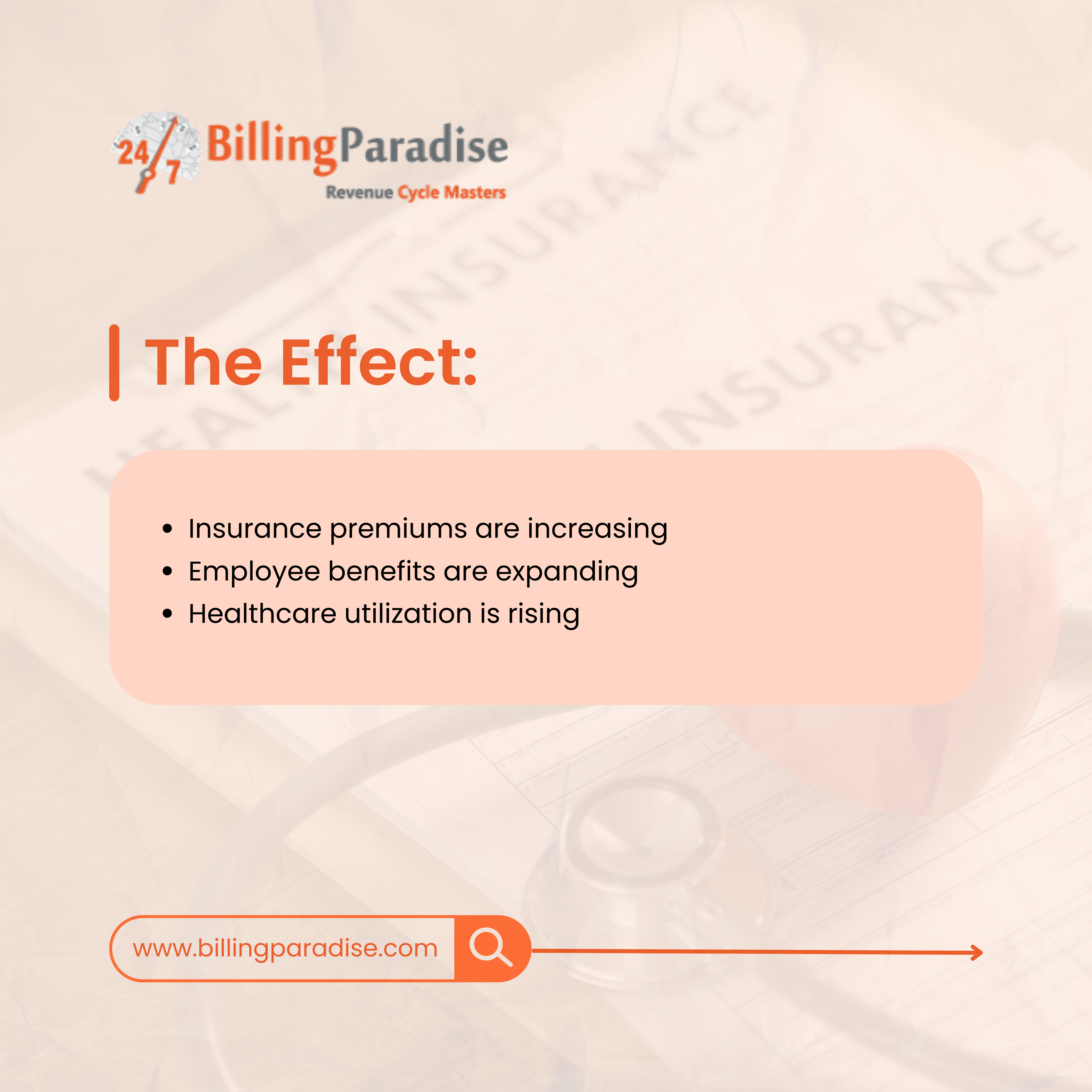 Effect of rising healthcare costs