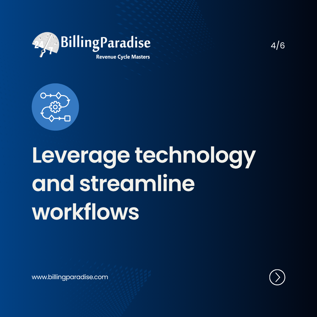 Leverage technology and streamline workflows
