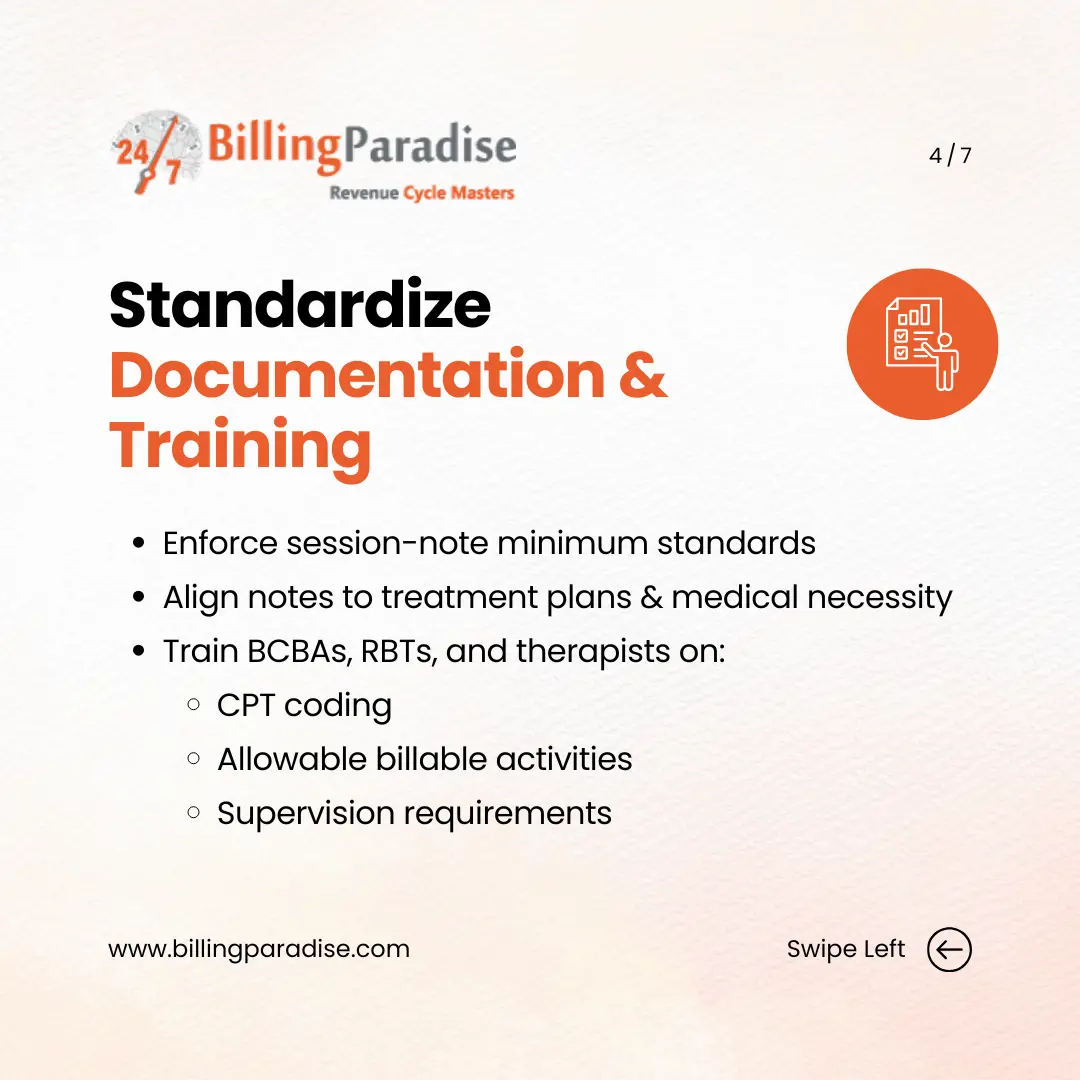 standardized aba documentation