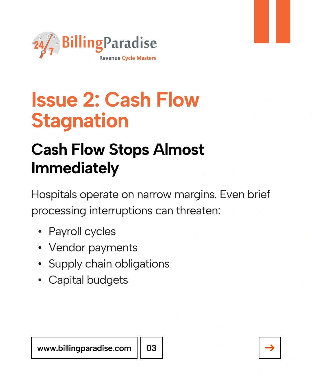 cash flow stagnation