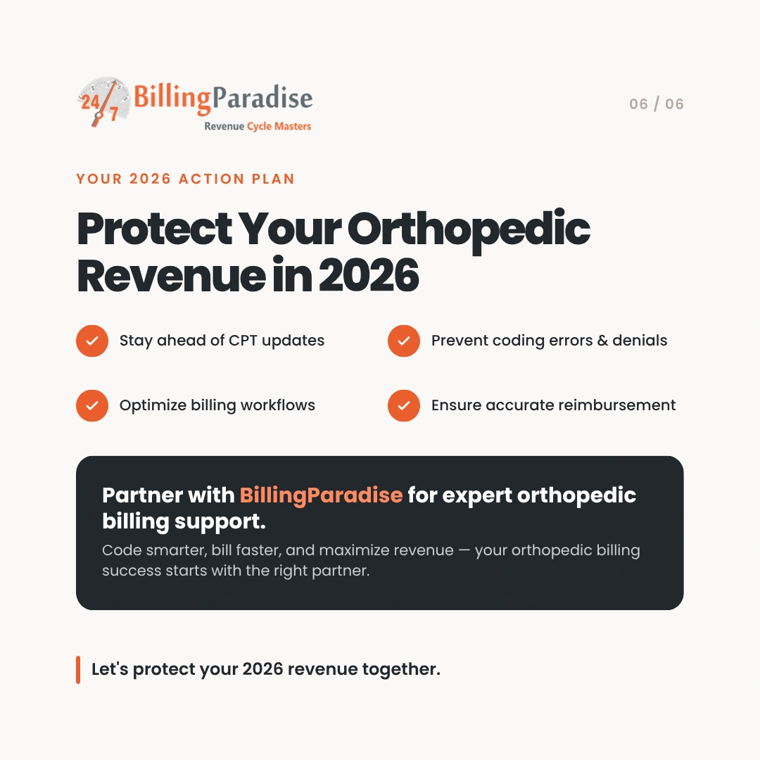 BillingParadise orthopedic RCM billing services 2026