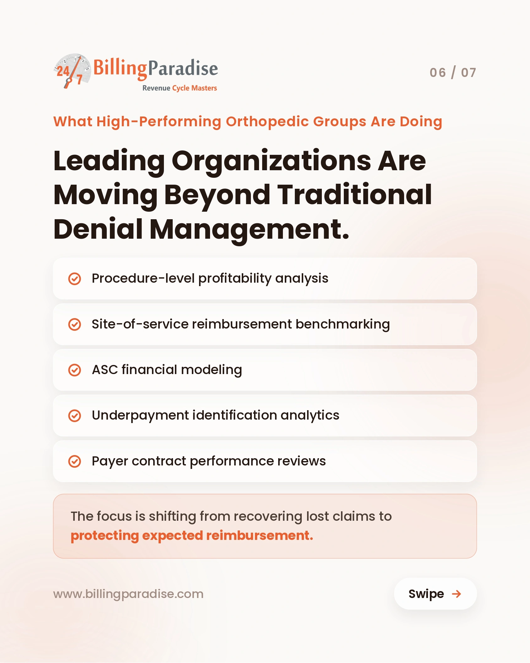 Orthopedic Revenue Analytics