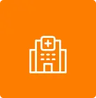 Hospital building icon